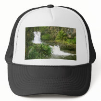 Hawaiian Waterfall 2 tiered Trucker Hats