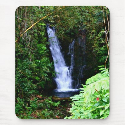 Hawaiian Waterfalls Mousepad by Natures_Best_Images