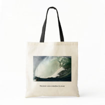 Hawaiian wave unleashes its power tote bag