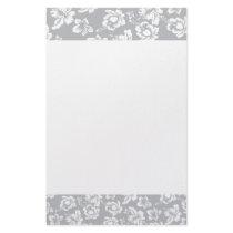Hawaiian White Flower Stationery Paper