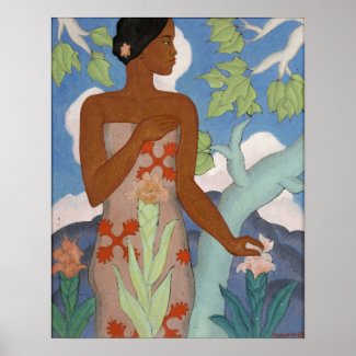 'Hawaiian Woman' - Arman Manookian print