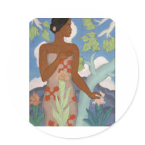 Hawaiian Woman, by Arman Manookian c. 1929 Stickers
