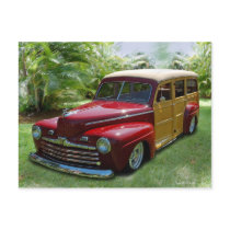Hawaiian Woodie postcards