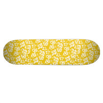 Hawaiian Yellow Flower Skate Decks