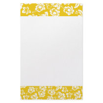 Hawaiian Yellow Flower Customized Stationery