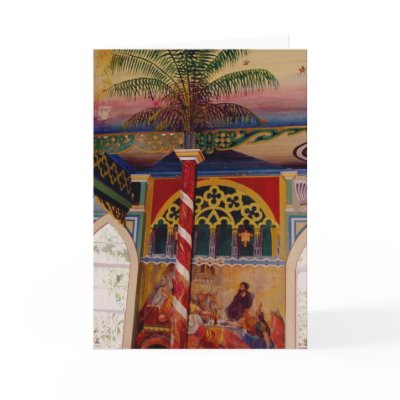 Hawaii's Painted Church Frescoe notecard #2 by Rebecca_Reeder