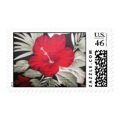 Hawiian Flower Postage Stamp by theRAV