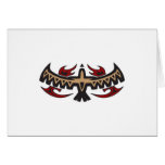Hawk Eagle Tribal Tattoo Greeting Cards