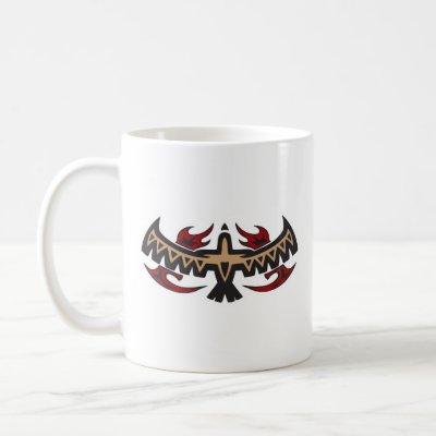 Hawk Eagle Tribal Tattoo Mug