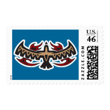 Hawk Eagle Tribal Tattoo Postage Stamps