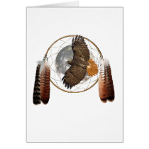 Hawk Moon Greeting Card