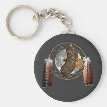 Hawk Moon Key Chain
