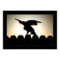 Hawk on Fence posters by UponInfinity Hawk on Fence posters