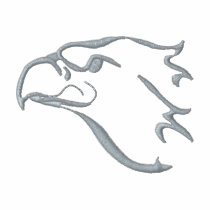 Hawk Outline embroidered shirts