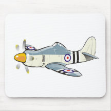 hawker fury caricature mouse mat