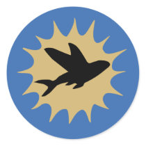 Hawker Sea Hawk: Flying Fish Sticker by nazca_steve Hawker Sea Hawk: Flying Fish Sticker