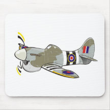 hawker tempest caricature mouse mats