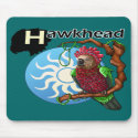 Hawkhead Parrot Mousepad by CrazyParrotLady Hawkhead Parrot Mousepad