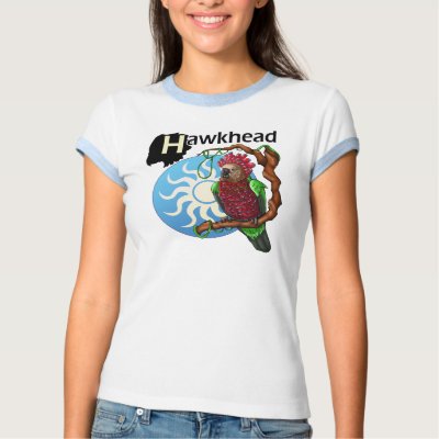Hawkhead Parrot T-Shirt by CrazyParrotLady