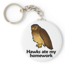 Hawks ate my homework keychains