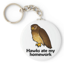 Hawks ate my homework keychains