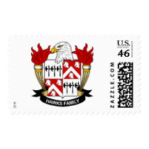 Hawks Family Crest postage