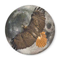 Hawks Moon Refrigerator Magnets