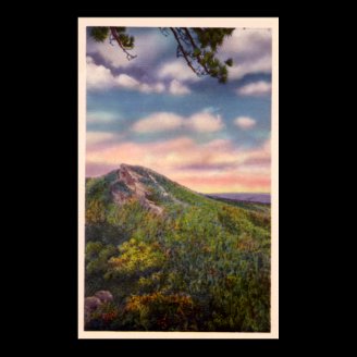 Hawksbill Mountain at Sunset Poster