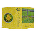 Hawkweed Wildflower at Split Rail Fence Binder