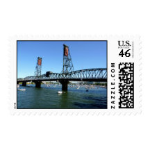 Hawthorne Bridge - Postage Stamp
