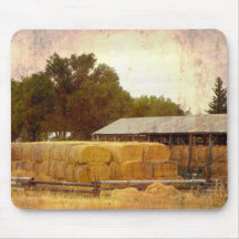 Hay Bales Mouse Pads