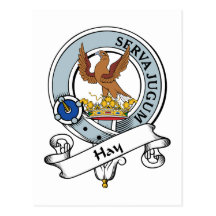 Hay Clan Badge Post Card
