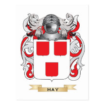 Hay Coat of Arms (Family Crest) Post Card