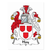 Hay Family Crest Post Card