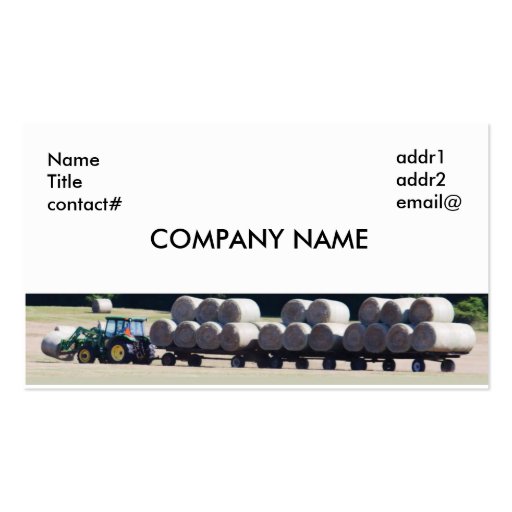 hay farmer business card template
