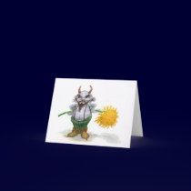 Hay Fever Imp Notecard by whimsicaldreams Hay Fever Imp Notecard