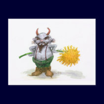 Hay Fever Imp Postcard by whimsicaldreams Hay Fever Imp Postcard