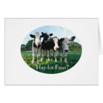 Hay-for-Four Card