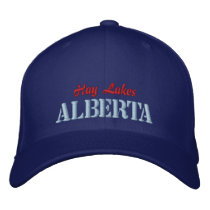 Hay Lakes, Alberta Canada Hat embroidered hats by Rep_Ya_Hood Hay Lakes, Alberta Canada Hat embroidered hats