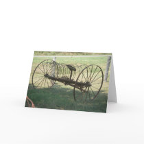 Hay Rake Greeting Card by greatphotos Hay Rake Greeting Card