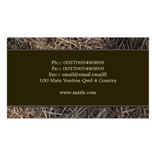 hay straw business card (back side)