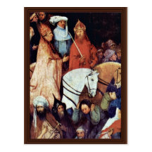 Hay Wain Triptych Central Panel: The Hay Wain Deta Post Card