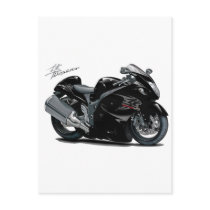 Hayabusa Black Bike Postcards