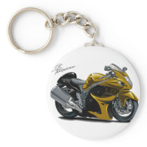 Hayabusa Gold Bike Keychains
