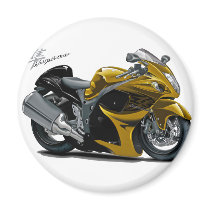 Hayabusa Gold Bike Fridge Magnets