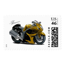 Hayabusa Gold Bike Postage Stamp