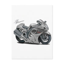 Hayabusa Grey Bike Post Card