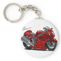 Hayabusa Red Bike Key Chain