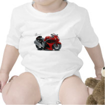 Hayabusa Red-Black Bike Baby Bodysuit