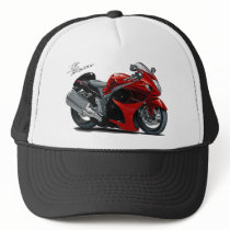 Hayabusa Red-Black Bike Mesh Hats